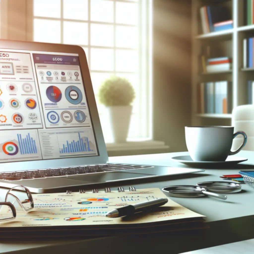 Dashboard view of structured digital marketing service packages and performance metrics.